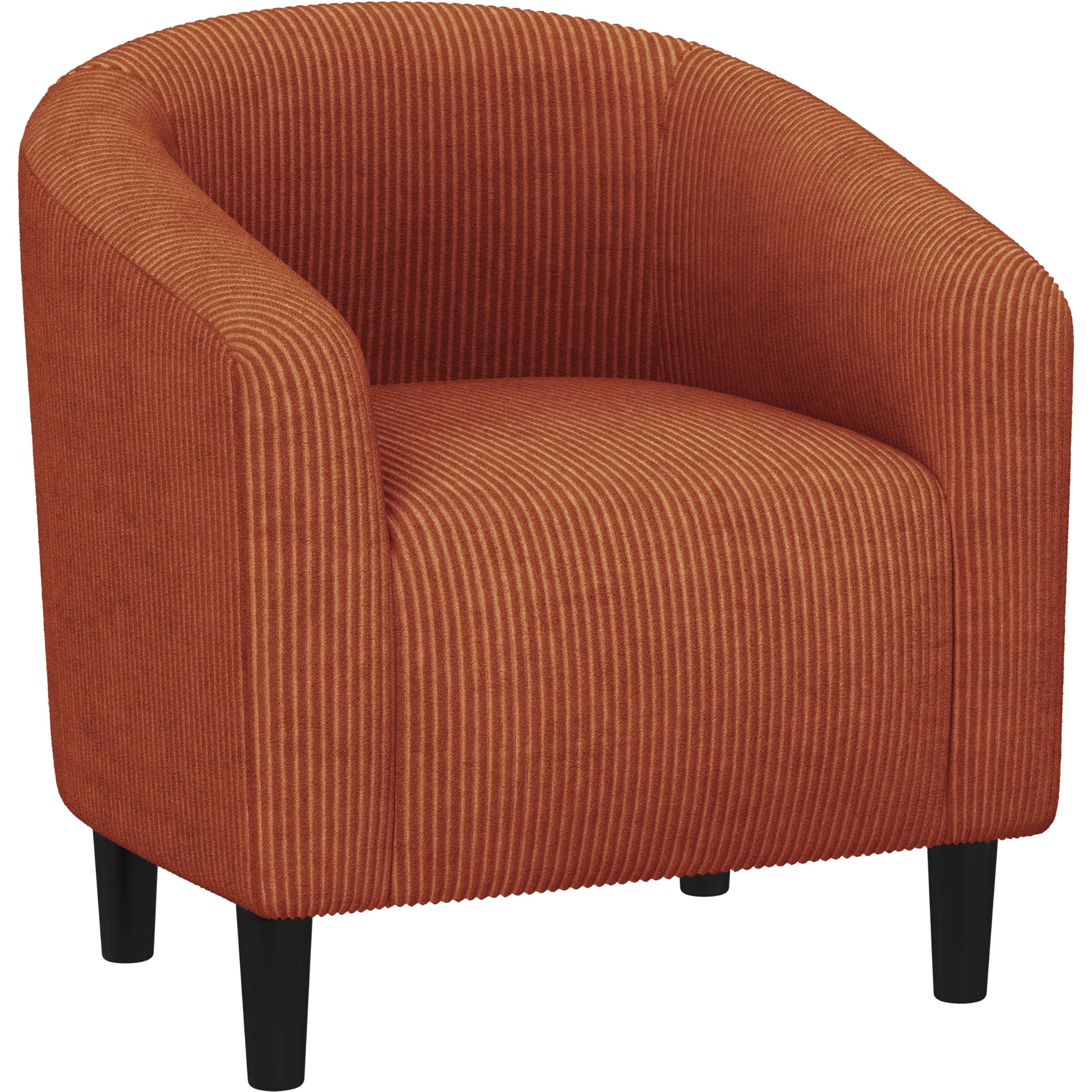 Yaheetech Velvet Club Chair, Modern Tufted Accent Chair with Armrest, Upholstered Barrel Chair with Solid Legs for Living Room/Bedroom/Study/Waiting Room, Navy Blue